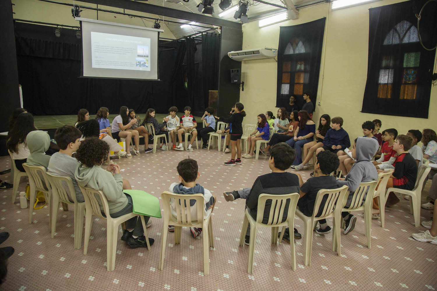 Semana sobre Crise Climática na escola Edem. 
Atividades com turmas da EI ao EM
RJ, 23.10.2025
foto: Eduardo Martino/ Andréa Testoni (Zuppa Filmes)
